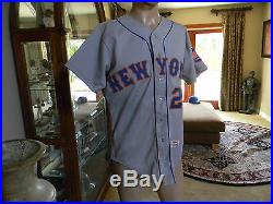1973 Willie Mays New York Mets Road Game Used & Signed Jersey with Full JSA LOA