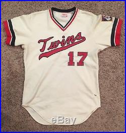 1974 Bill Butler Game Used Worn Twins Jersey