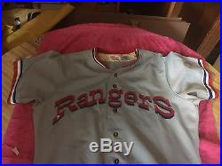 1974 Bill Hands Texas Rangers Major League Baseball Original, Game Worn Jersey