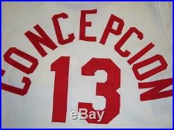 1974 Dave Concepcion Cincinnati Reds Game Used & Signed Home Jersey