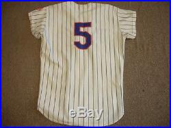 1974 Jim Beauchamp NY Mets Game Used Autographed Home Spring Training Jersey