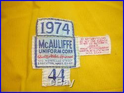 1974 Jim Catfish Hunter Oakland A's Game Used Yellow Alternate Jersey-#27
