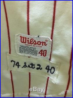 1974 Phillies Game Worn/used Jersey #18 Billy Grabarkewitz All Original Dodgers