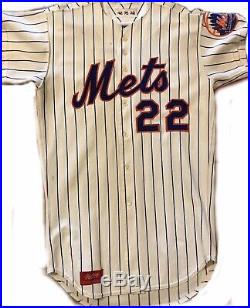 1975 Bob Gallagher New York Mets game used home jersey #22