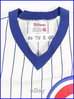 1975 Jerry Morales Chicago Cubs Signed Game Used Worn Home Jersey