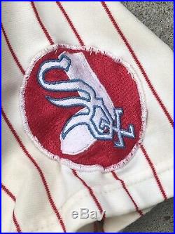 1975 Joe Lonnett Chicago White Sox Coaches Worn Home Knit Jersey