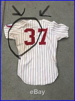 1975 Joe Lonnett Chicago White Sox Coaches Worn Home Knit Jersey