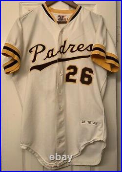 1975 San Diego padres jersey / game used worn rich folkers