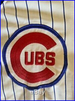 1976-77 Andres Thornton & Jerry Tabb Chicago Cubs game worn jersey withrare patch