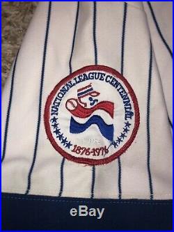 1976 Chicago Cubs Rob Sperring Game Used Home Centennial Jersey