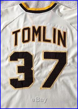 1976 Game Used Worn DAVE TOMLIN Padres Home Jersey #37 Bicentennial Patch