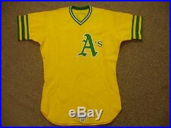 1976 Ken Holtzman Oakland As #30 Game Used Spring Training Jersey