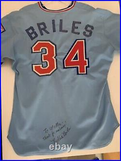 1976 Nellie Briles Texas Rangers Game Used Jersey