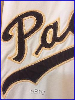 1976 san diego padres jersey game used worn