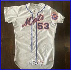 1977 New York Mets Game Used Goodman Sons Coach Tom Burgess Baseball Jersey 44