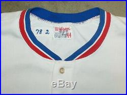 1977 Texas Rangers Game Used Worn Home Jersey Paul Lindblad