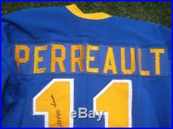 1978-1979 Gilbert Perreault Buffalo Sabres Game Worn Used Road Jersey