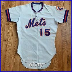 1978 Butch Benton New York Mets Game Used Worn Baseball Jersey
