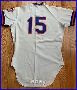 1978 Butch Benton New York Mets Game Used Worn Baseball Jersey