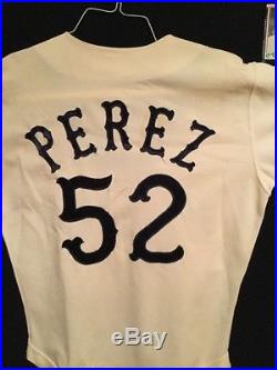 1978 CHICAGO WHITE SOX MARTY PEREZ 52 Sz 40 Set 1 GAME WORN COLLARED JERSEY