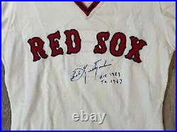 1978 Carl Yastrzemski Signed Boston Red Sox McAuliffe Original Game Jersey