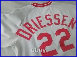 1978 Dan Driessen PHOTO MATCHED game worn used jersey Cincinnati Reds