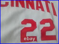 1978 Dan Driessen PHOTO MATCHED game worn used jersey Cincinnati Reds
