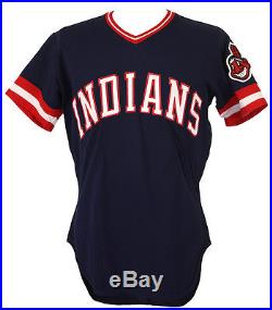1978 Harvey Haddix Cleveland Indians Game Used Baseball Jersey With MEARS COA