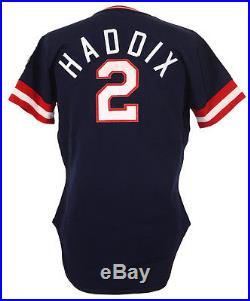 1978 Harvey Haddix Cleveland Indians Game Used Baseball Jersey With MEARS COA