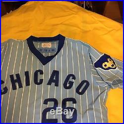1978 Larry Biittner Chicago Cubs Mlb Baseball 100% Original Game Worn Jersey