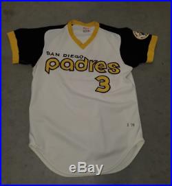 1978 San Diego Padres Home Game Used Jersey Dave Roberts