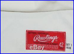 1978 St. Louis Cardinals Game Worn Used Jersey Home #3 Roberts Rawlings Size 42