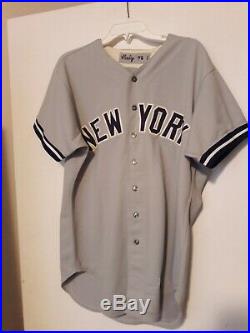 1978 Vintage NY Yankees Fran Healy Away Game Used Jersey