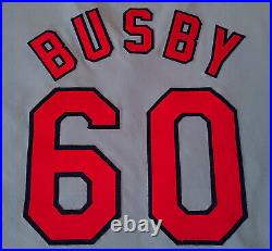 1979-1981 St. Louis Cardinals Game Used Blue Road Jersey Worn By Steve Busby