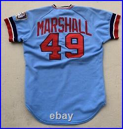 1979 Mike Marshall Game Used Worn Road Minnesota Twins Jersey Name & # Change