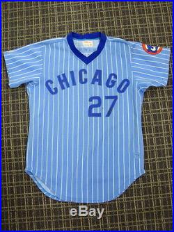 1979 Mike Vail Chicago Cubs Game Used Road Jersey