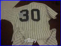 1979 New York Yankees Game Used Home Jersey Charlie Lau / Mel Stottlemyre