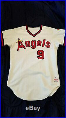1980 California Angels Brian Downing game used Jersey Los Angeles Size 42