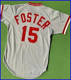 1980 George Foster Cincinnati Reds Game-Used Road Jersey