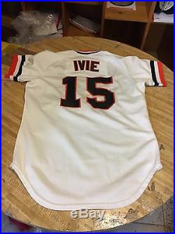 1980 Mike Ivie San Francisco Giants Mlb Baseball Orig. Game Worn Baseball Jersey