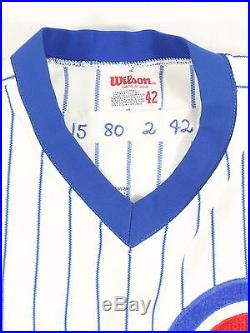 1980 Steve Dillard Chicago Cubs Game Used Worn Home Jersey