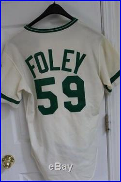 1980 Tom Foley Cincinnati Reds St. Patricks Day Green Uniform, Jersey, Pants, Hat