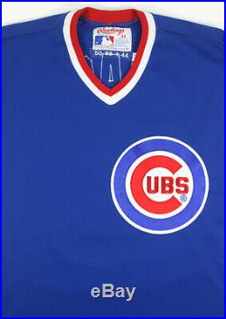 1980's Rare Chicago Cubs Game Worn Blue Vintage Road Jersey