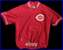 1980s Cincinnati Reds Paul O'Neill Majestic BP Game Used Pullover
