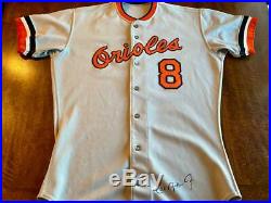 1981-82 Cal Ripken Jr Orioles Game Used Baseball Rookie Jersey Photo Matched