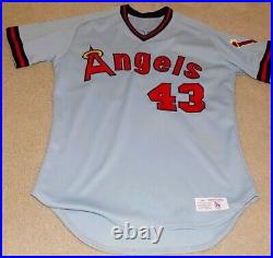 1981-84 KEN FORSCH California Angels Road/Away Game Used Worn Jersey