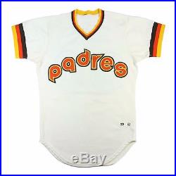 1981 ERIC SHOW SAN DIEGO PADRES GAME USED WORN ROOKIE HOME JERSEY MOST PADS W's