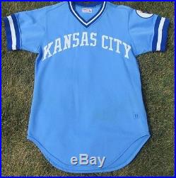 1981 Rance Mulliniks Kansas City Royals Game Used Worn Baseball Jersey Kc