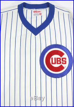 1982-84 Jay Johnstone Chicago Cubs Home Pin-stripe Game Worn Used Jersey