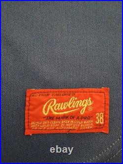 1982 Burlington Rangers Midwest Minor League Baseball Game Used Road Jersey #3